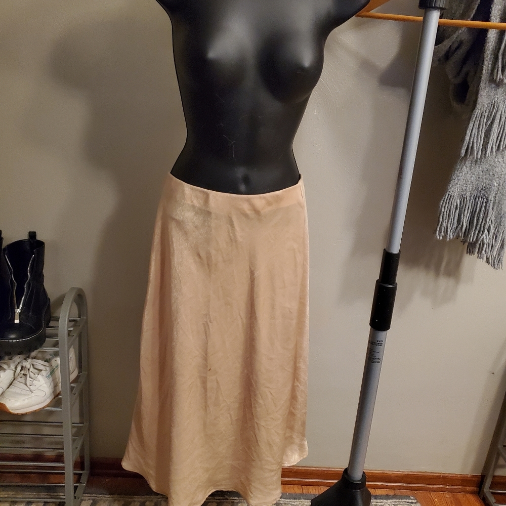 Banana Republic Light Pink Satin Skirt